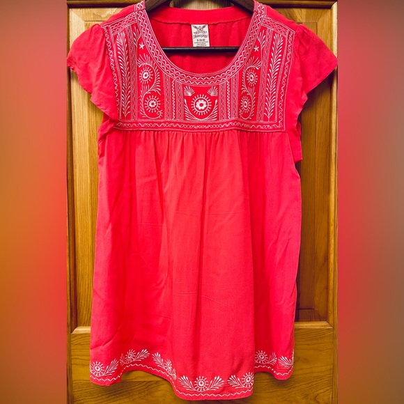 Faded Glory Tops - Women’s “Faded Glory” Coral Flutter Sleeve Top NWOT